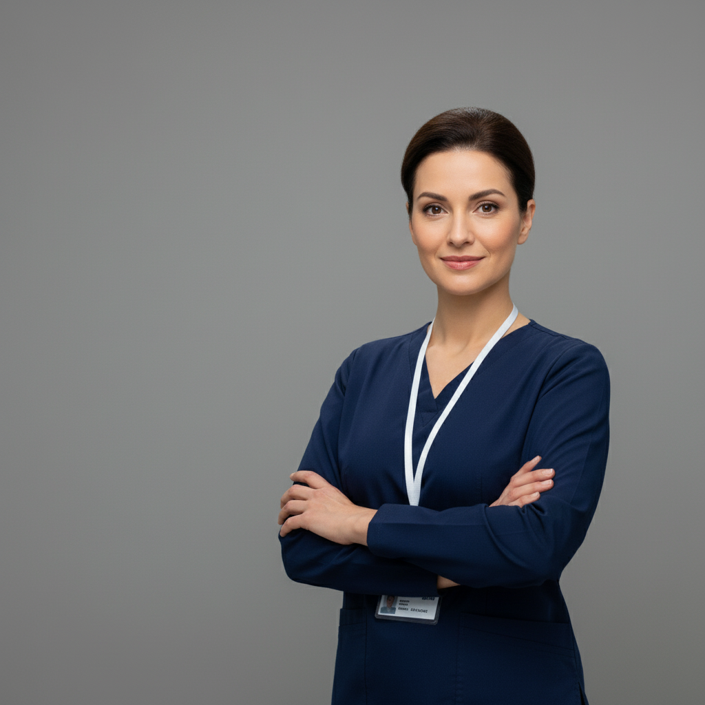 Nurse manager leading team