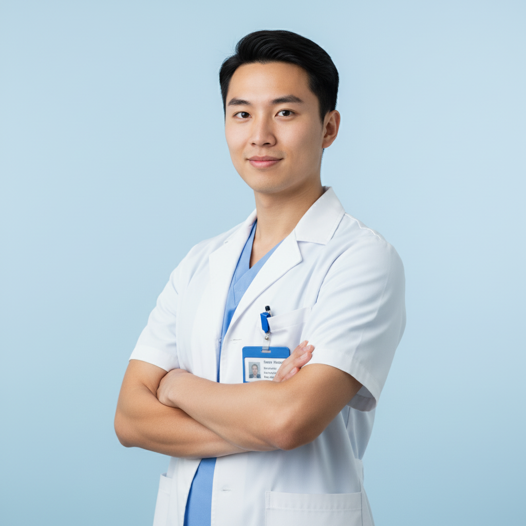 Asian male medical student professional photo for VSLO