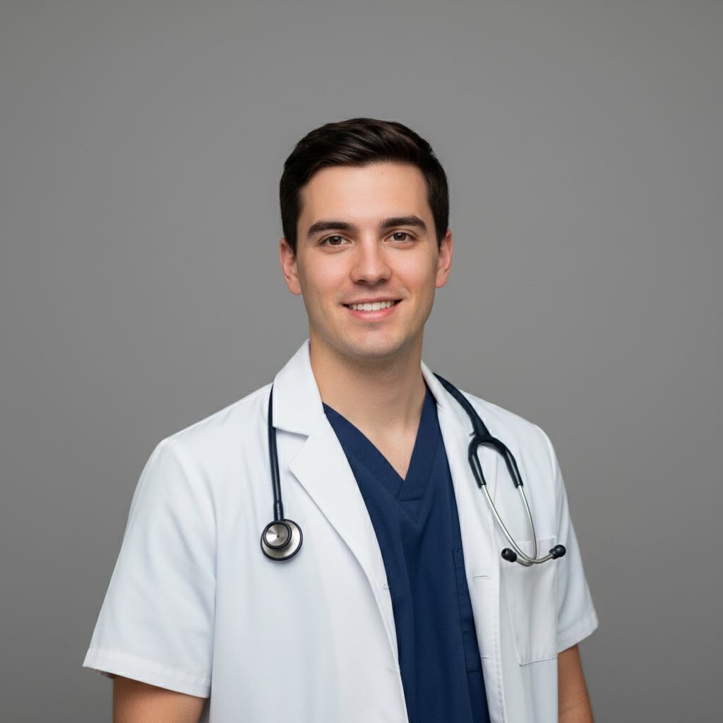 Male medical student professional headshot